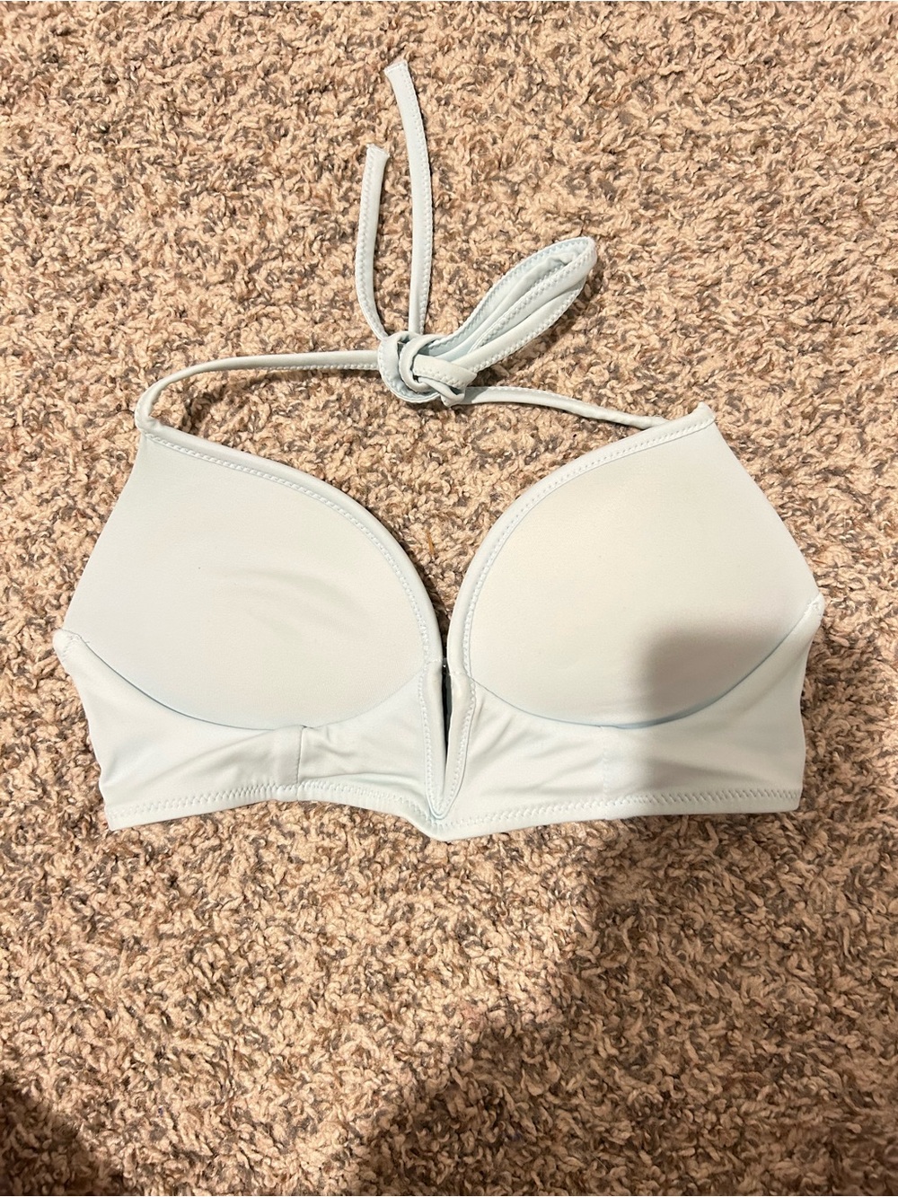 Victoria’s Secret Pink Light Blue Halter Bikini Top